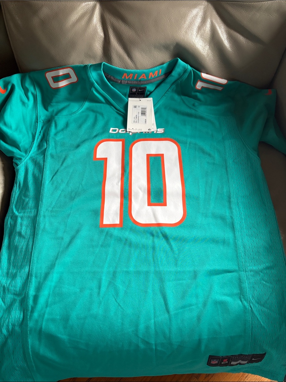Nike Teal Miami Dolphins #10 Football Jersey